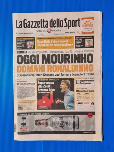 Gazzetta dello sport agosto - 30,